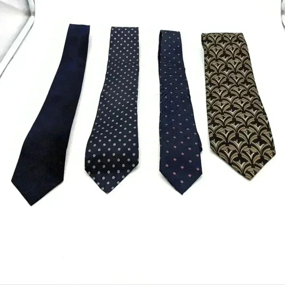 4 Blue Vintage Ties Young Man's Fancy, Policy, Jet Set Italy - Picture 1 of 5